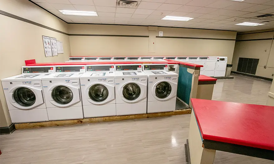 Mary Burke Hall community laundry room