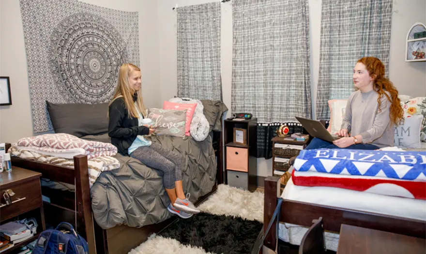 John England Jr Hall double-occupancy bedroom