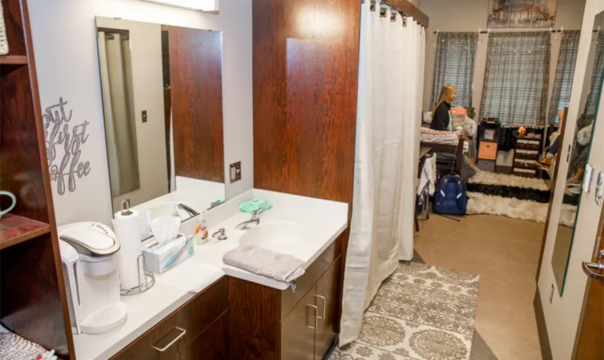 John England Jr Hall double-occupancy bedroom