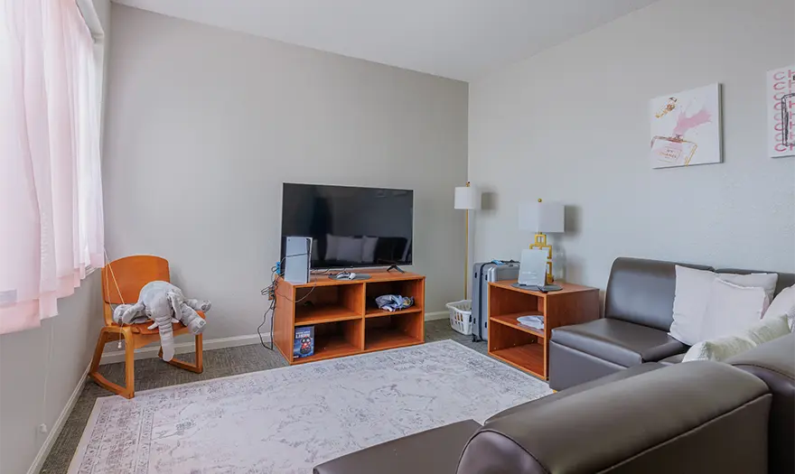 UA Lakeside suite living room