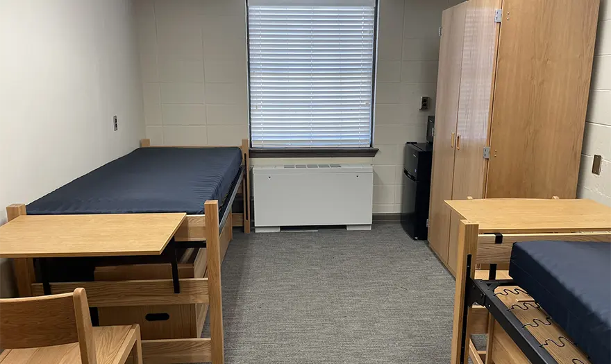 Parham West double-occupancy bedroom