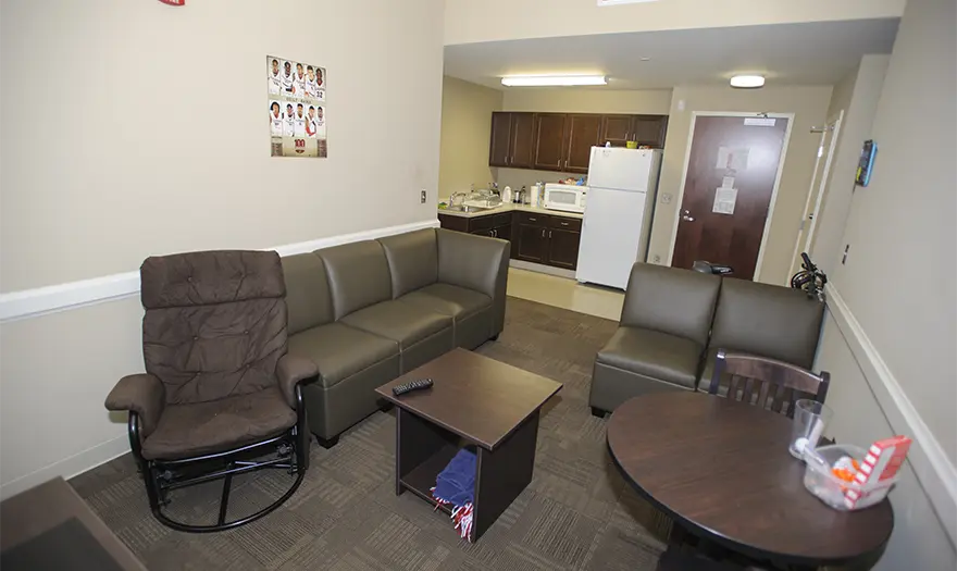 Presidential Village 2 suite living room and kitchen