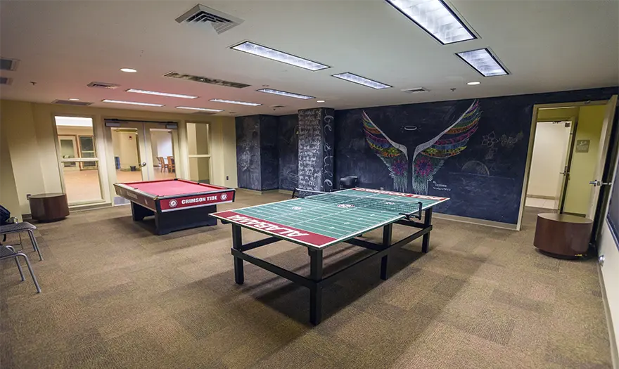 Ridgecrest South Atrium game room