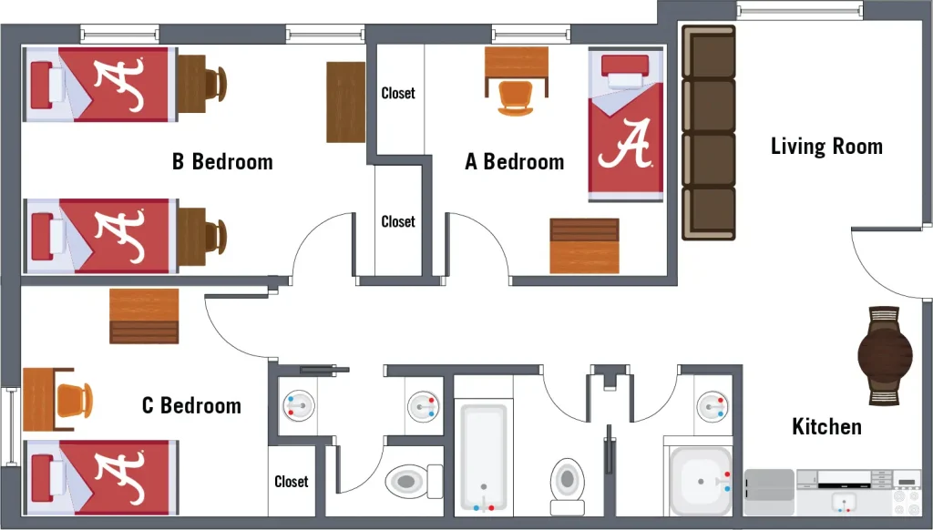 Highlands Apartments Typical Unit